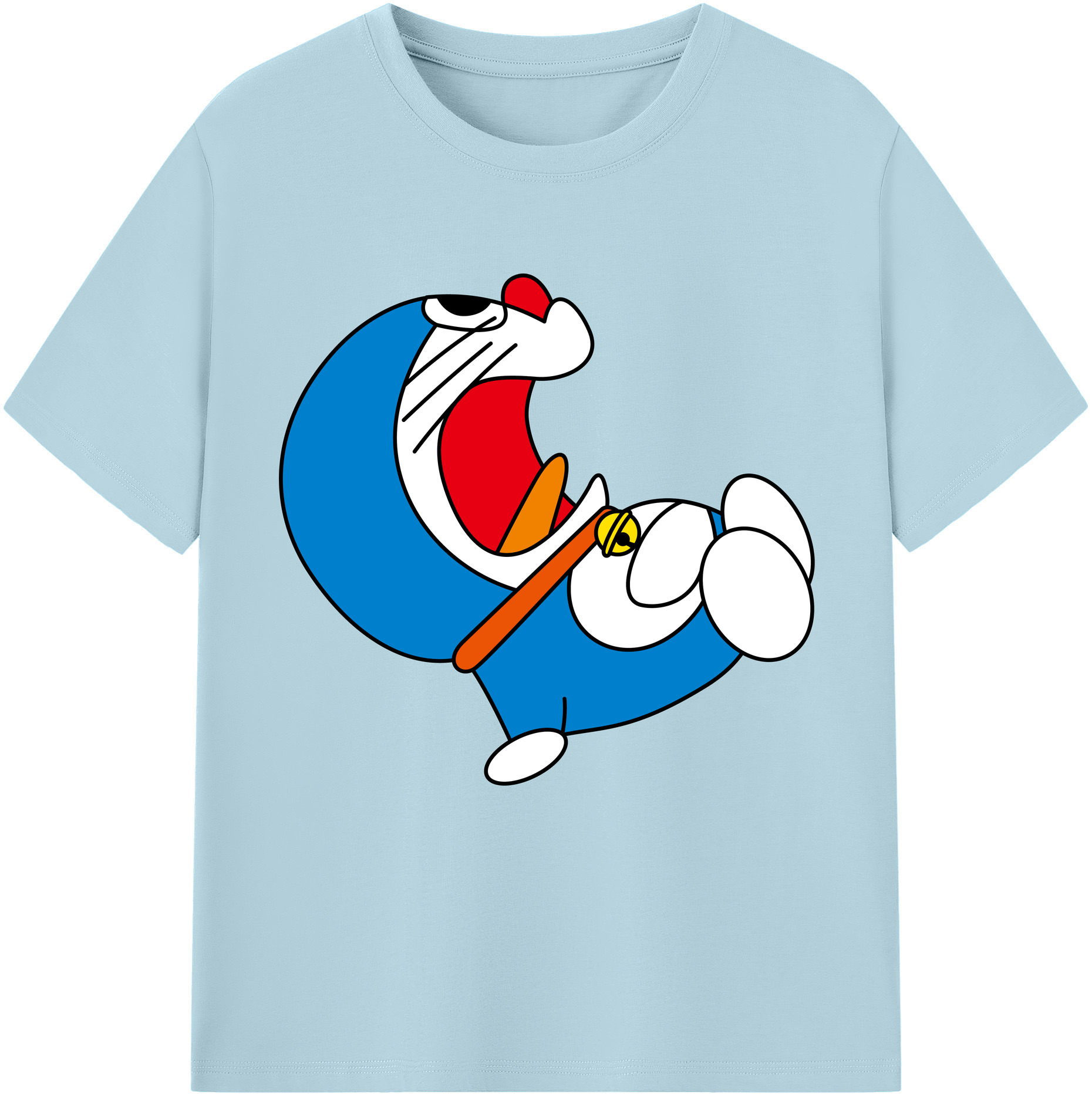（画像用） ドラえもん Doraemon 綿100％半袖Tシャツ（フロントプリント）